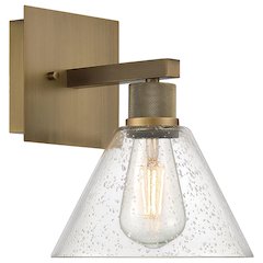 Martini LED Wall Sconce in Antique Brushed Brass Color