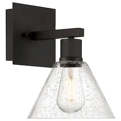 Martini LED Wall Sconce in Matte Black Color