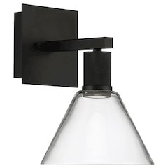 Martini LED Wall Sconce in Matte Black Color
