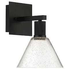 Martini LED Wall Sconce in Matte Black Color