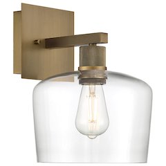 Chardonnay LED Wall Sconce in Antique Brushed Brass Color