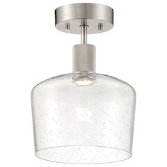 Chardonnay LED Semi-Flush in Brushed Steel Color