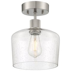 Chardonnay LED Semi-Flush in Brushed Steel Color