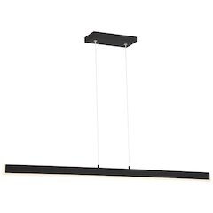 Dual Voltage LED Pendant in Matte Black Color