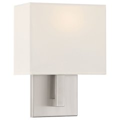 1 Light LED Wall Sconce in Brushed Steel Color