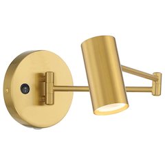 LED Reading Light in Antique Brushed Brass Color