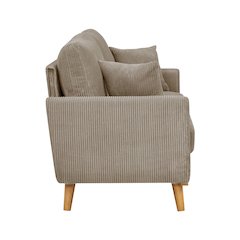Corduroy Square Arm Loveseat