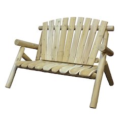Cedar Log 4ft Love Seat