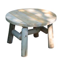 Cedar Log Coffee Table
