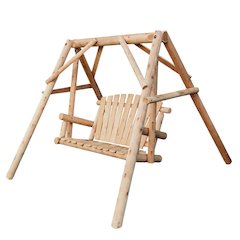 Cedar Log 4ft Yard Swing