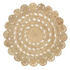 Ox Bay Natural Eclectic Circles All-Natural Jute Indoor Round Area Rug