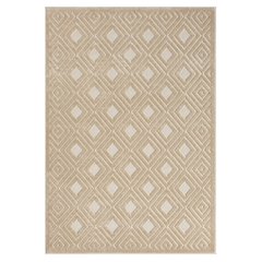 Atlas Durable Performance Area Rug Outdoor in Beige, 7'10" x 9'10"