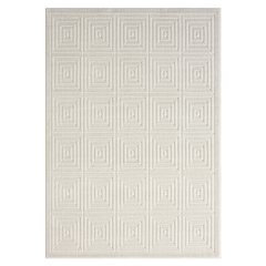Atlas Durable Performance Area Rug Outdoor in Ivory, 7'10" x 9'10"