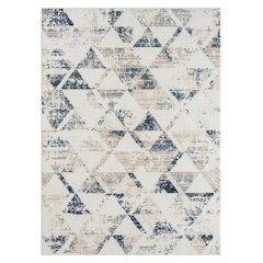 Bristol Performance Blend Area Rug Indoor in Ivory/Blue, 7'9" X 9'9"