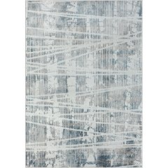 Calgary Durable Performance Area Rug Indoor in Blue/Cream, 7'9" X 9'9"