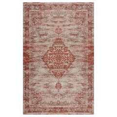 Jewel Performance Blend Area Rug Indoor in Red/Gray, 7'8" x 9'9"