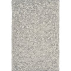 Juniper Wool Area Rug Indoor in Silver/Gray, 5' x 7'