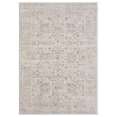 Lancaster Performance Blend Area Rug Indoor in Beige/Red, 5' x 7'11"