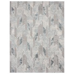 Michelle Durable Performance Area Rug Indoor in Blue/Cream, 5'3" x 7'3"