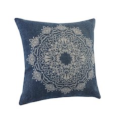 Bohemian Mandala Medallion Throw Pillow
