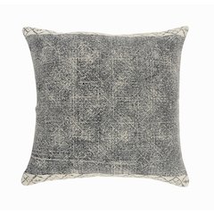 Bordered Modern Rustic Throw Pillow