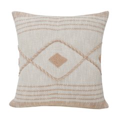 Coastal Edge Geometric Diamond Throw Pillow