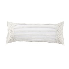 Handmade Macrame Indoor Outdoor Lumbar Pillow