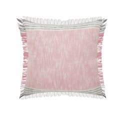 Stephanie Color block Casual Throw Pillow with Fringe
