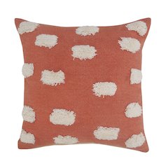 Textured Pom Pom Polka Dot Throw Pillow