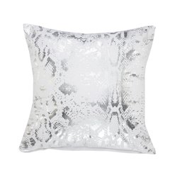 Metallic Snakeskin Throw Pillow