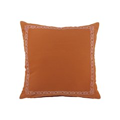 Dainty and Delicate Embroidered Border Throw Pillow
