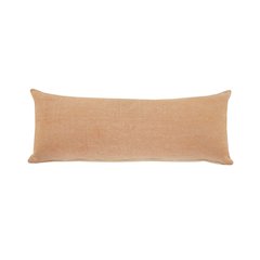 Butter Rum Brown Solid Lumbar Throw Pillow