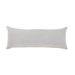 Soft Gray Solid Lumbar Throw Pillow