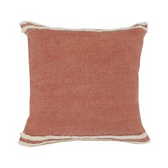 Soft Striped Cinnamon Throw Pillow