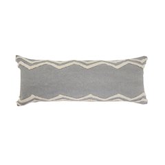 Soft Chevron Bordered Lumbar Throw Pillow