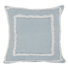 Modern Tufted Sky Blue Throw Pillow