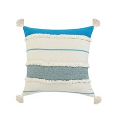 Turquoise Quarry Striped Throw Pillow