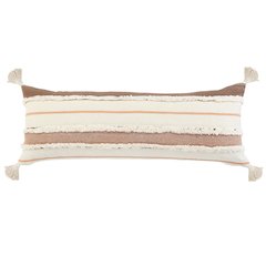 Sacral Earth Quarry Striped Lumbar Throw Pillow