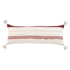 Garnet Quarry Striped Lumbar Throw Pillow
