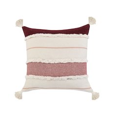 Garnet Quarry Striped Throw Pillow
