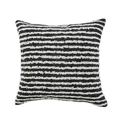 Black Wispy Ways Throw Pillow