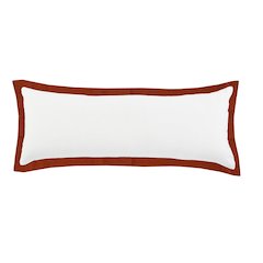 Bordered Flange Frame Lumbar Throw Pillow