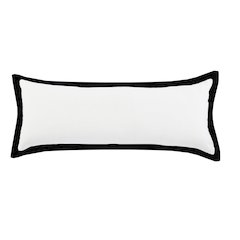 Bordered Flange Frame Lumbar Throw Pillow