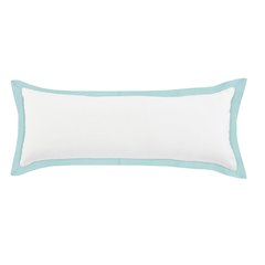 Bordered Flange Frame Lumbar Throw Pillow