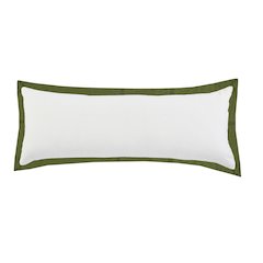 Bordered Flange Frame Lumbar Throw Pillow