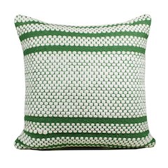 Evette Rios Mindy Striped Handwoven Cotton Blend Throw Pillow, Square