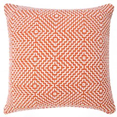 Diamond Delight Woven Geometric Throw Pillow