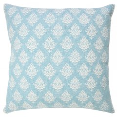 Traditional Fairytale Motif Bordered Throw Pillow