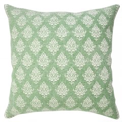 Traditional Fairytale Motif Bordered Throw Pillow