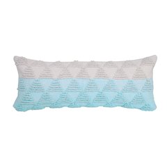 Contemporary Geometric Textured Triangle Lumbar Throw Pillow